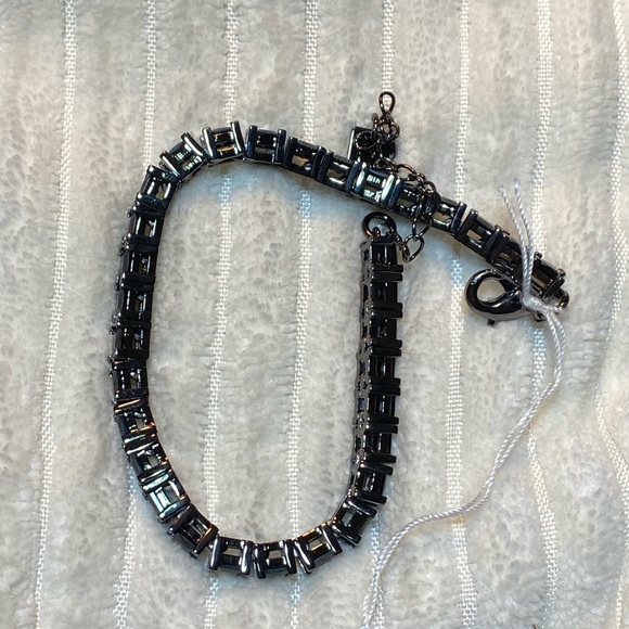 NWT 💎 HEMATITE JET BLACK 💎 ICONIC BRACELET UNISEX - Picture 10 of 12